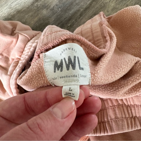 Madewell MWLSuperbrushed Easygoing Sweatpants - COLOR: Antique Coral - Picture 7 of 12